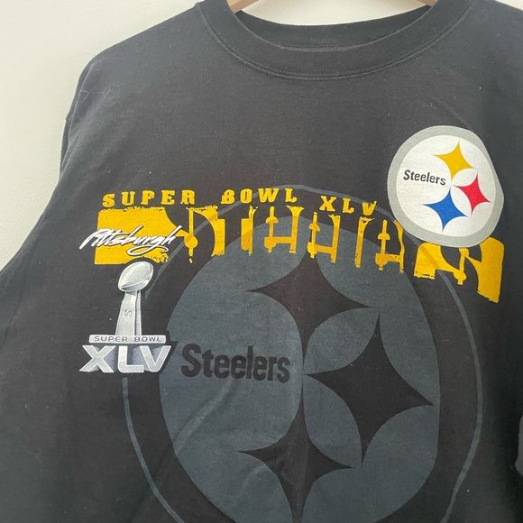 Pittsburg Steelers Black Unisex Long Sleeve XL NFL Super Bowl - Picture 2 of 4